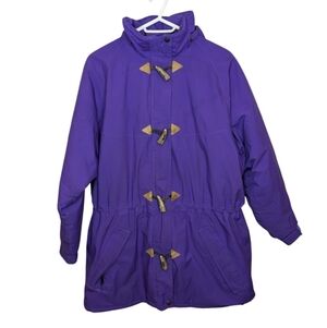 Vintage FarWest Zip Button Purple Winter Ski Jacket Coat Gore Tex